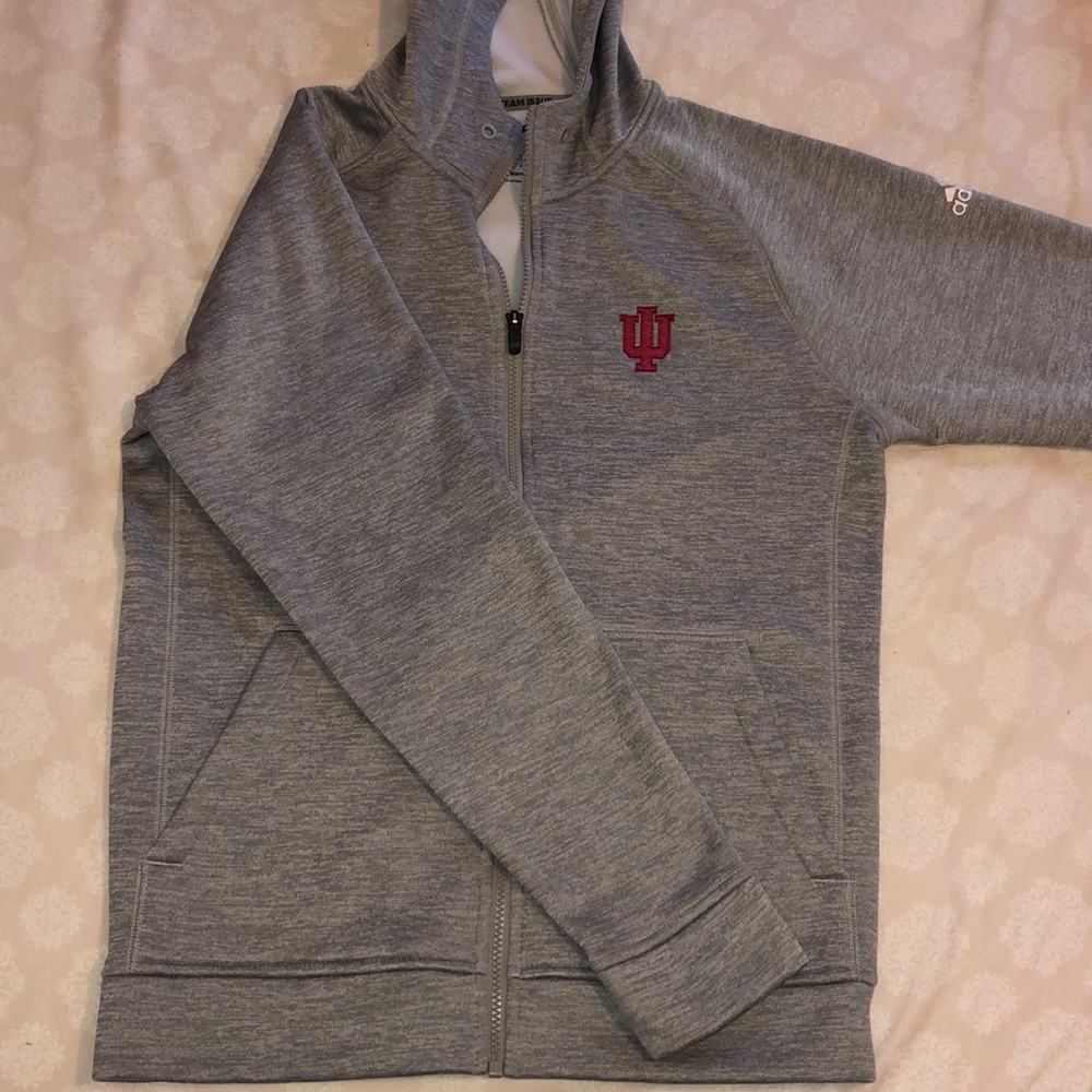 IU Adidas climawarm zip up jacket